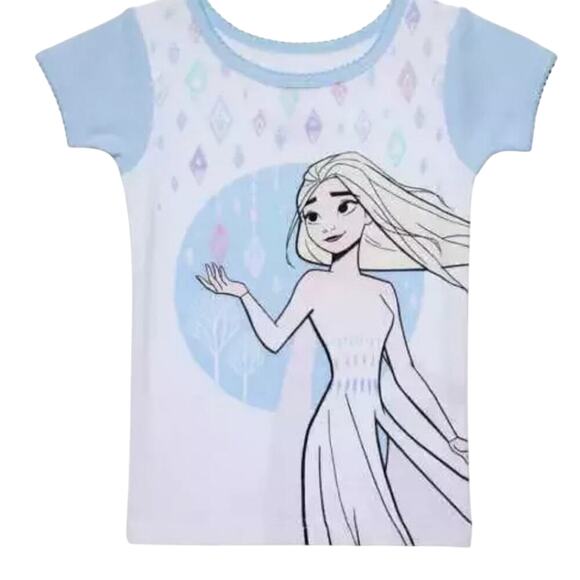 Disney Girl's Frozen Pajamas 4 Piece Cotton Set Size 2T NWT - Picture 6 of 7